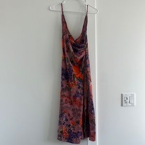Urban Outfitters floral wrap midi dress - SMALL